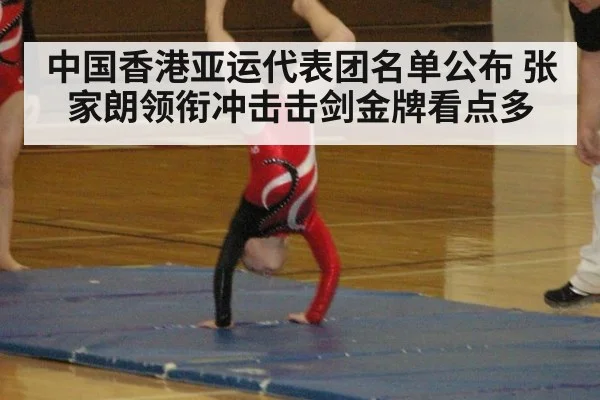 中国香港亚运代表团名单公布 张家朗领衔冲击击剑金牌看点多